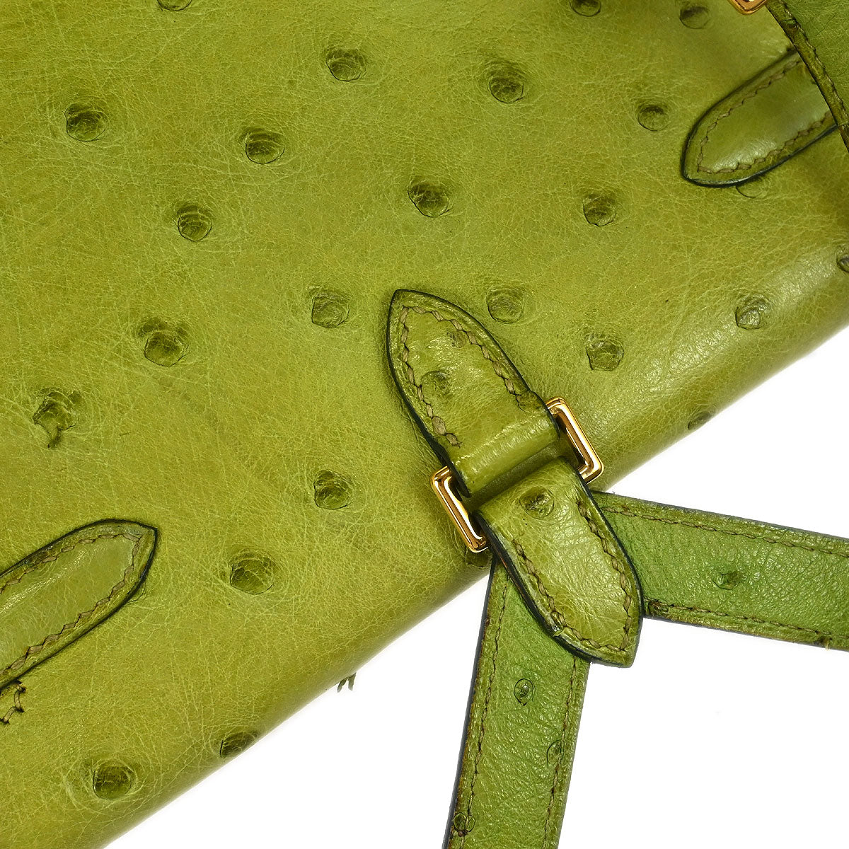 Hermes * 2000 Anis Green Ostrich Kelly A Dos PM Backpack
