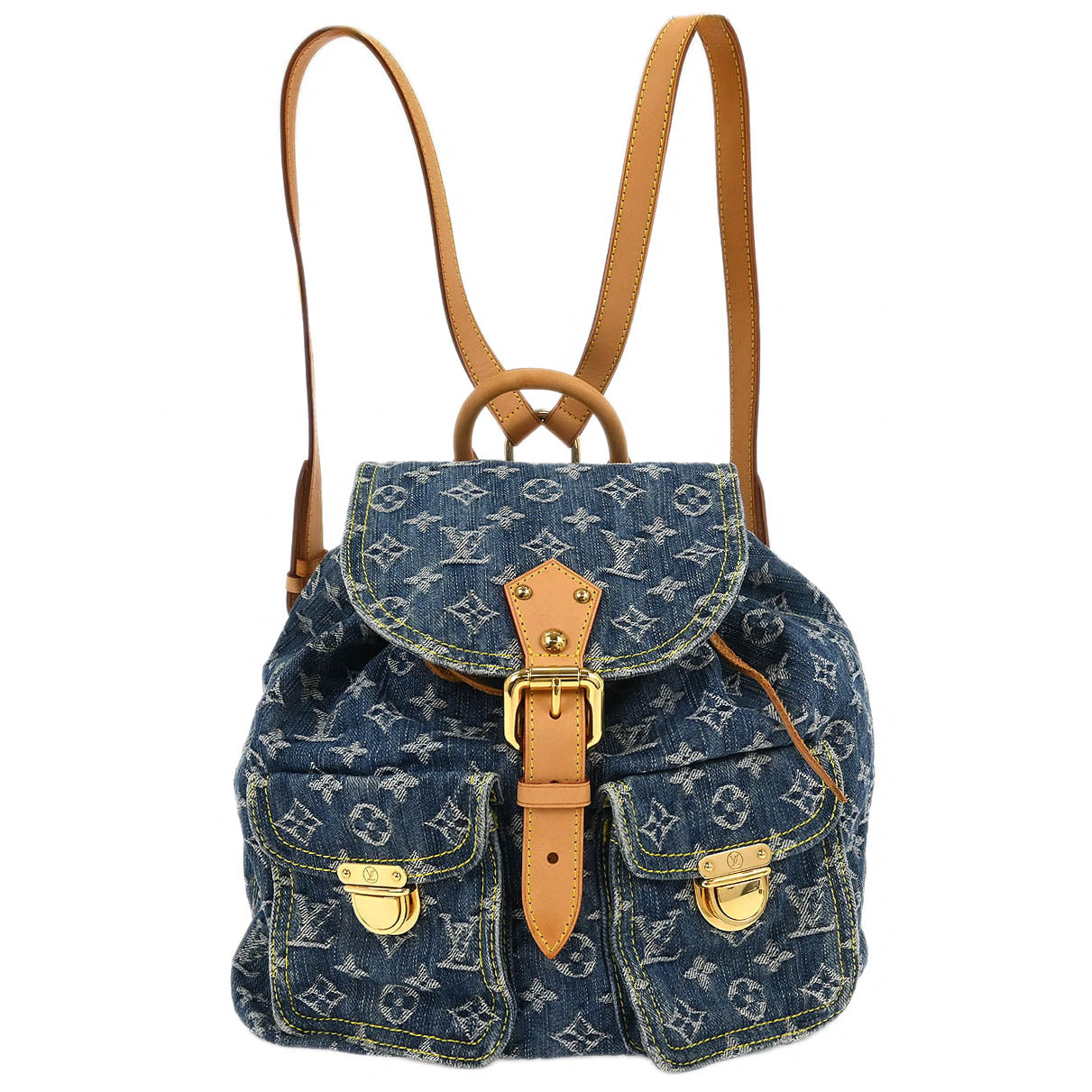 Louis Vuitton Blue Monogram Denim Sac a Dos GM Backpack M95056