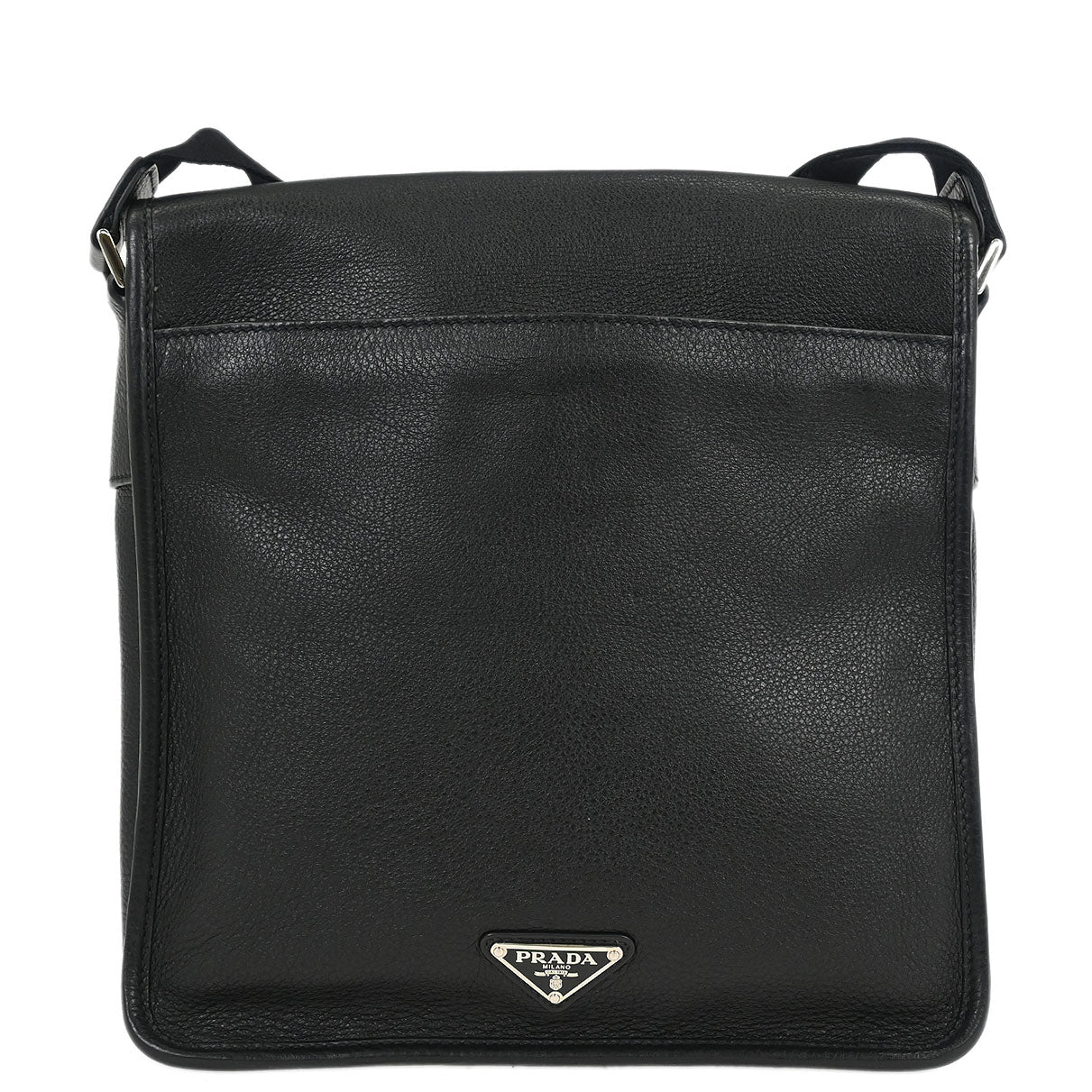 Prada Black Leather Shoulder Bag