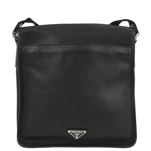 Prada Black Leather Shoulder Bag