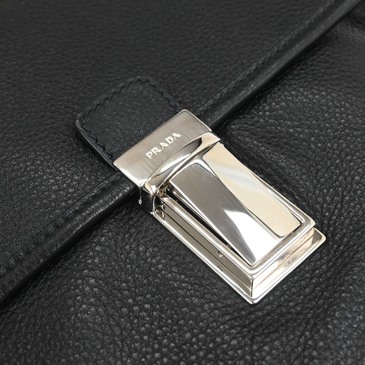 Prada Black Leather Shoulder Bag