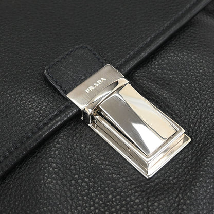 Prada Black Leather Shoulder Bag