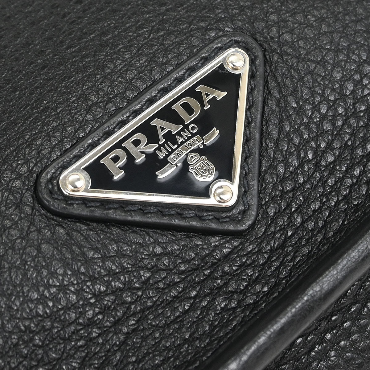 Prada Black Leather Shoulder Bag