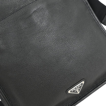 Prada Black Leather Shoulder Bag