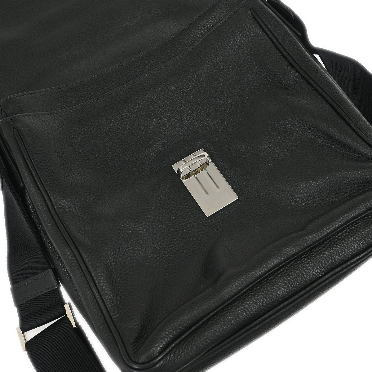 Prada Black Leather Shoulder Bag