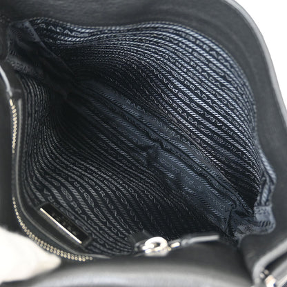 Prada Black Leather Shoulder Bag