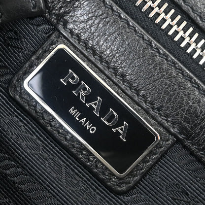 Prada Black Leather Shoulder Bag