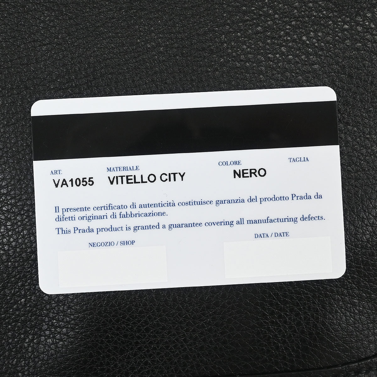 Prada Black Leather Shoulder Bag