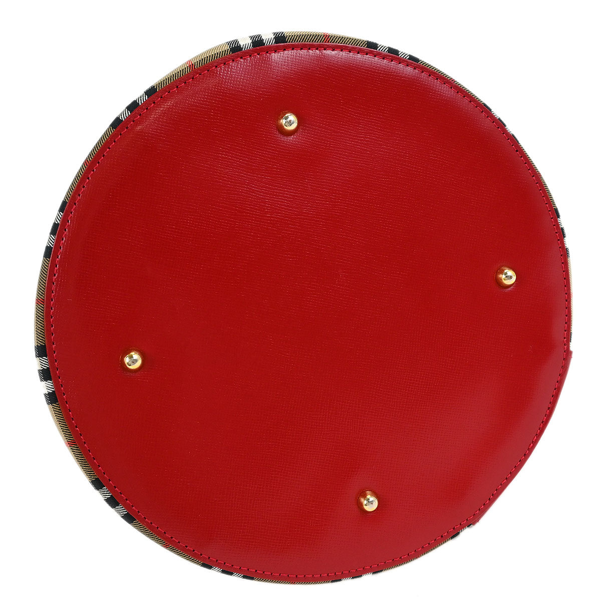 Burberrys Beige Red House Check Vanity Handbag