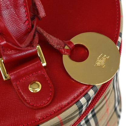 Burberrys Beige Red House Check Vanity Handbag