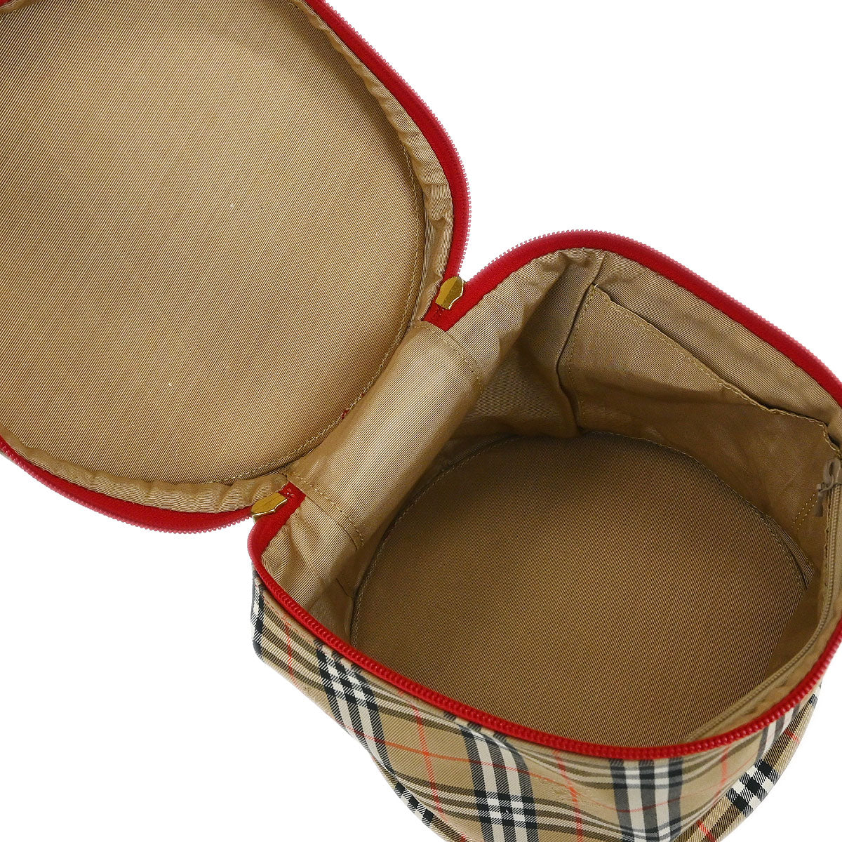 Burberrys Beige Red House Check Vanity Handbag