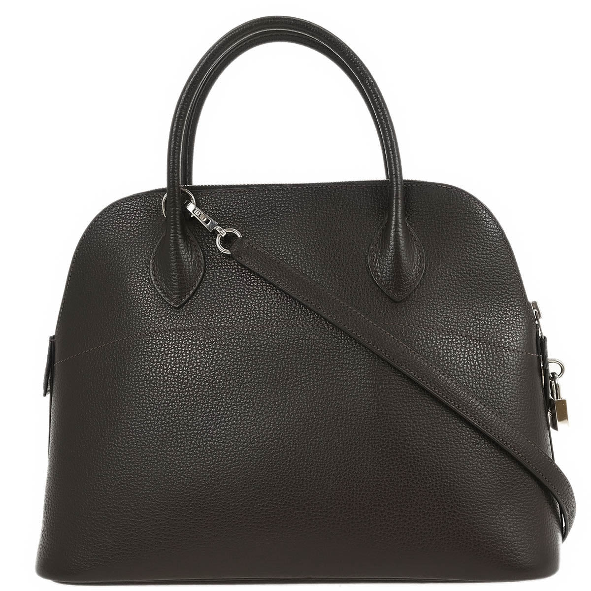 Hermes 2006 Chocolat Coromandel Bolide 31 2way Shoulder Handbag