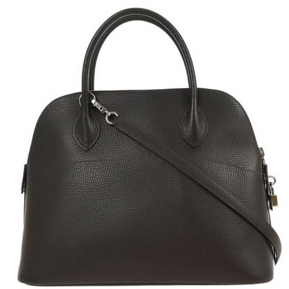 Hermes 2006 Chocolat Coromandel Bolide 31 2way Shoulder Handbag