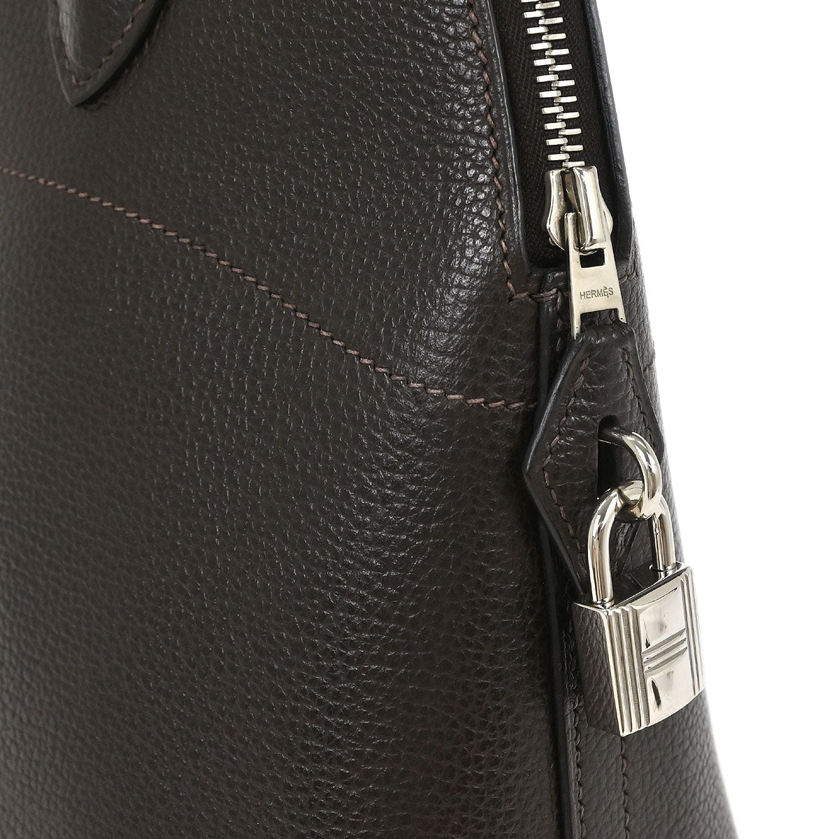 Hermes 2006 Chocolat Coromandel Bolide 31 2way Shoulder Handbag