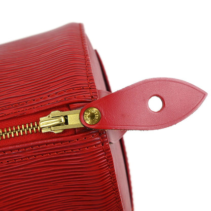 Louis Vuitton Red Epi Speedy 25 Handbag M43017