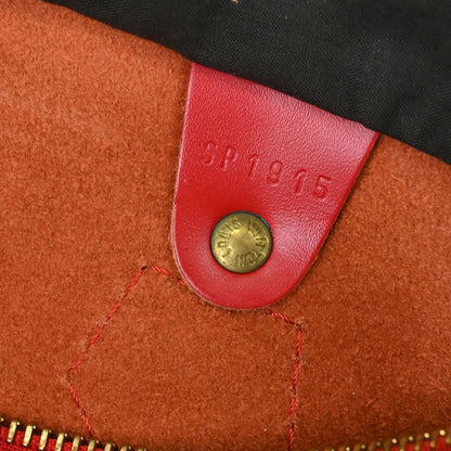 Louis Vuitton Red Epi Speedy 25 Handbag M43017