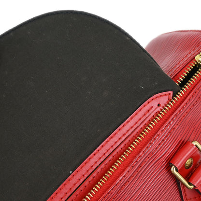 Louis Vuitton Red Epi Speedy 25 Handbag M43017