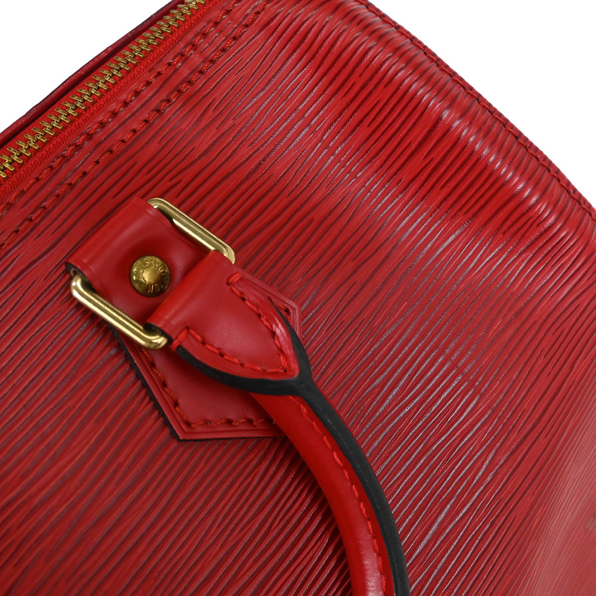 Louis Vuitton Red Epi Speedy 25 Handbag M43017