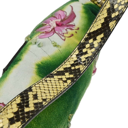 Fendi * 2000 Python Suede Baguette Handbag