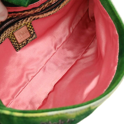 Fendi * 2000 Python Suede Baguette Handbag