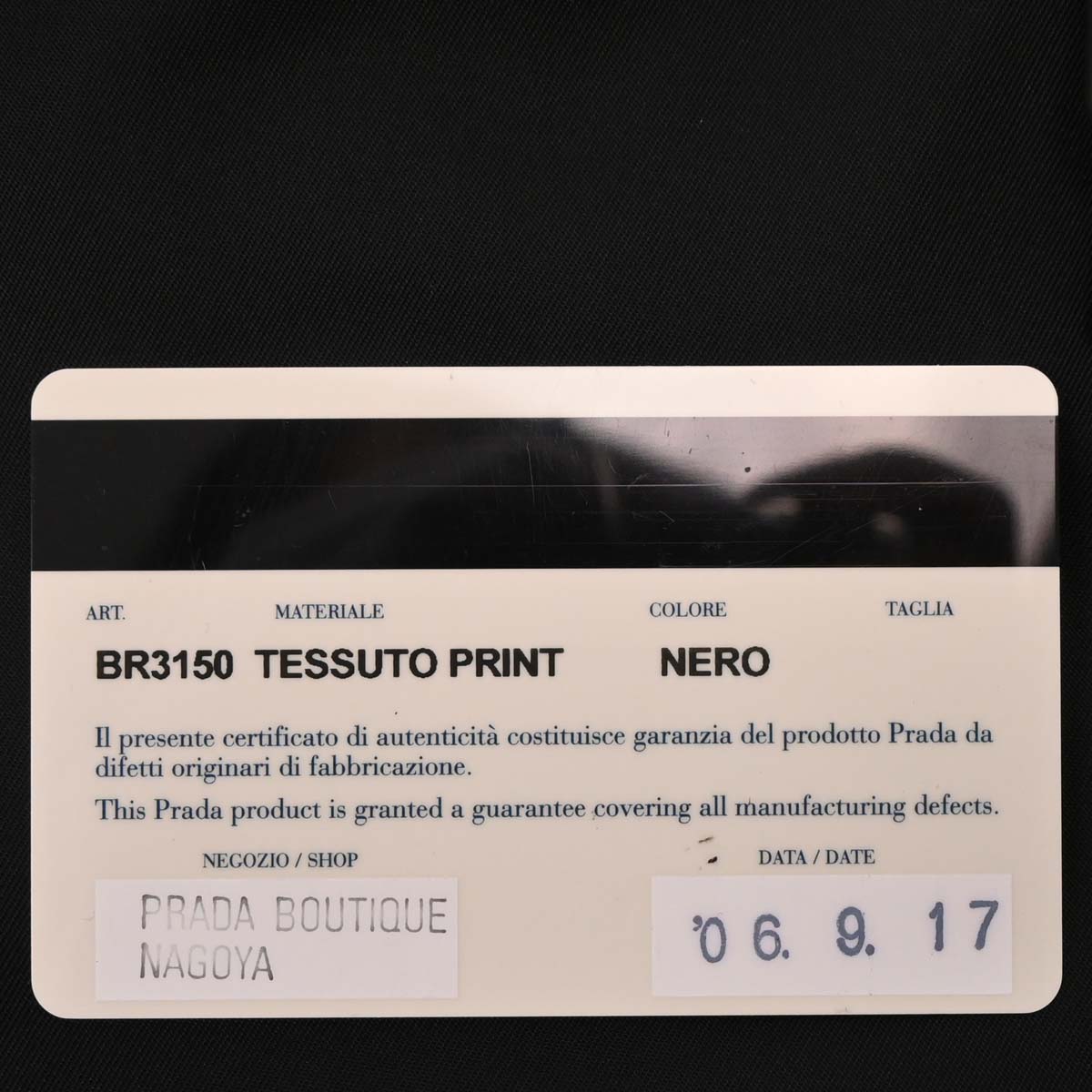 Prada Black Nylon Handbag