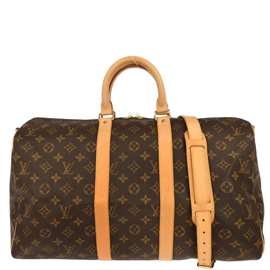 Louis Vuitton Monogram Keepall Bandouliere 45 Duffle Bag M41418