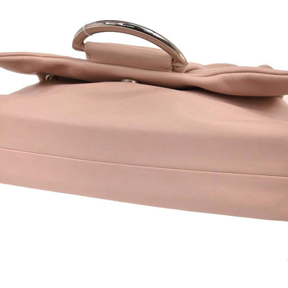 Christian Dior Light Pink Leather Demi Lune Handbag