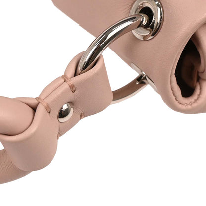Christian Dior Light Pink Leather Demi Lune Handbag
