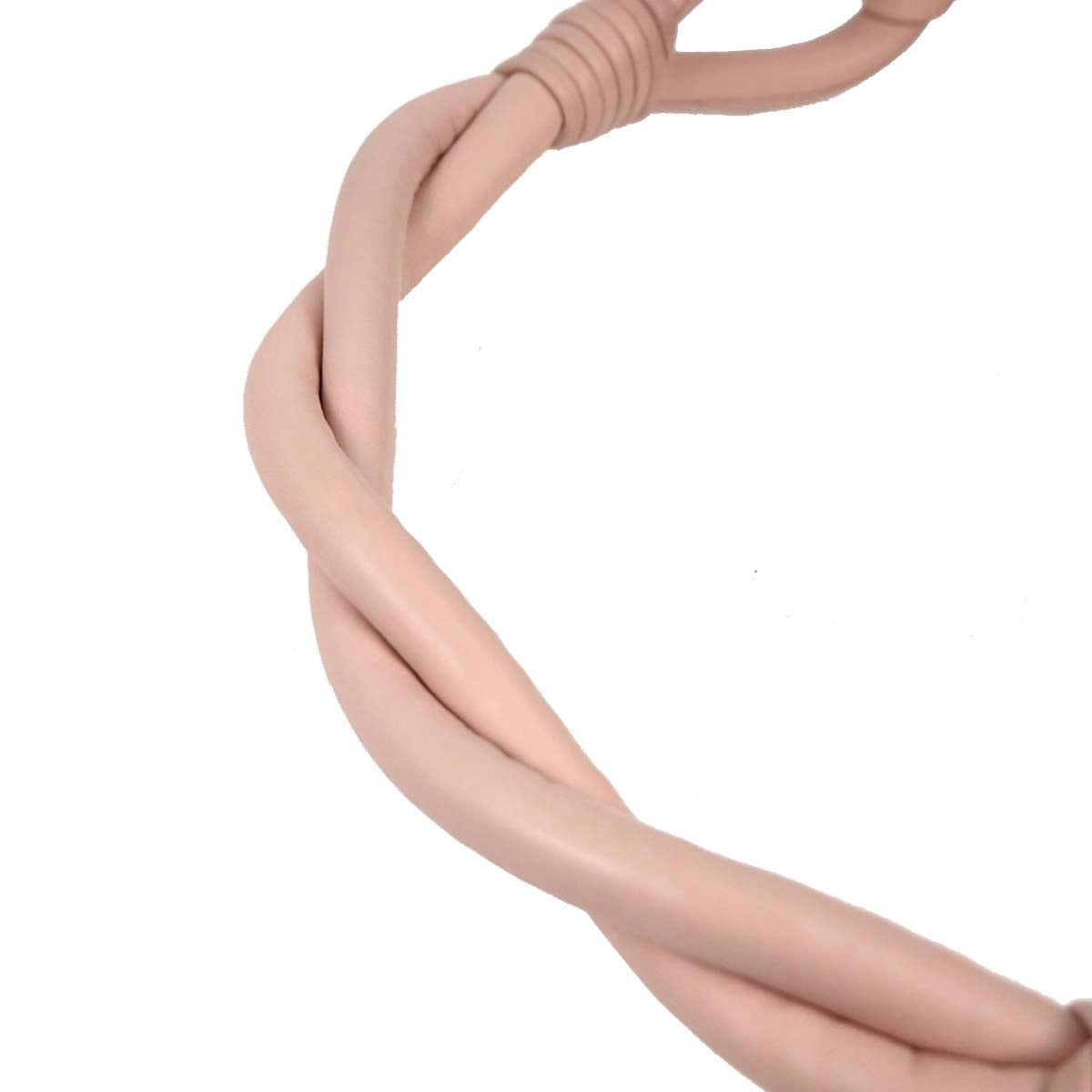 Christian Dior Light Pink Leather Demi Lune Handbag