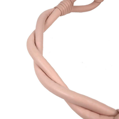 Christian Dior Light Pink Leather Demi Lune Handbag