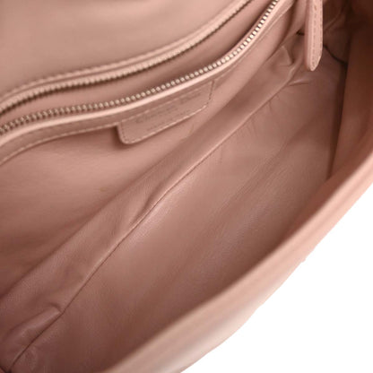 Christian Dior Light Pink Leather Demi Lune Handbag