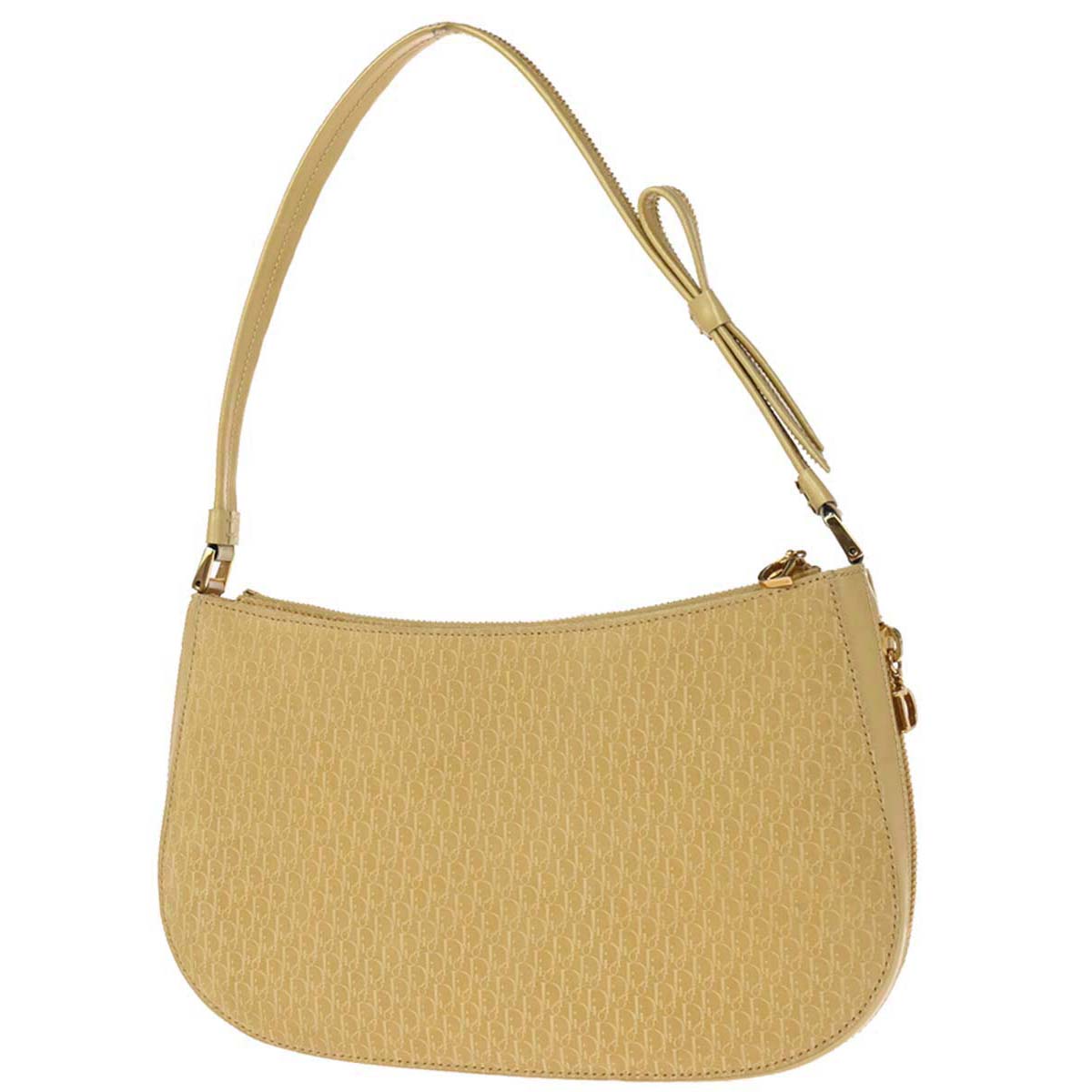 Christian Dior Beige Suede Trotter Handbag