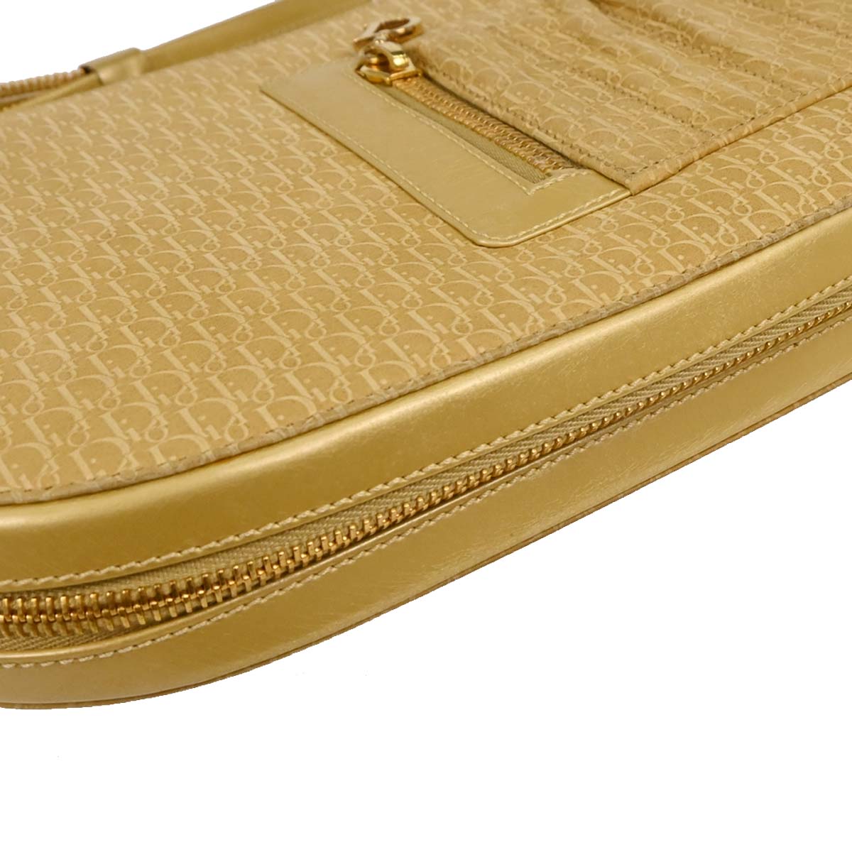 Christian Dior Beige Suede Trotter Handbag