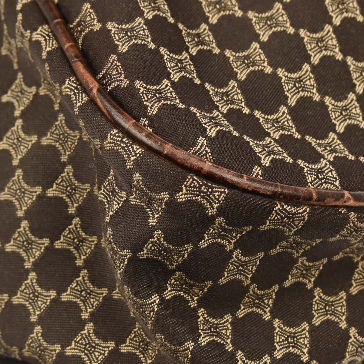 Celine * Brown Canvas Macadam Handbag