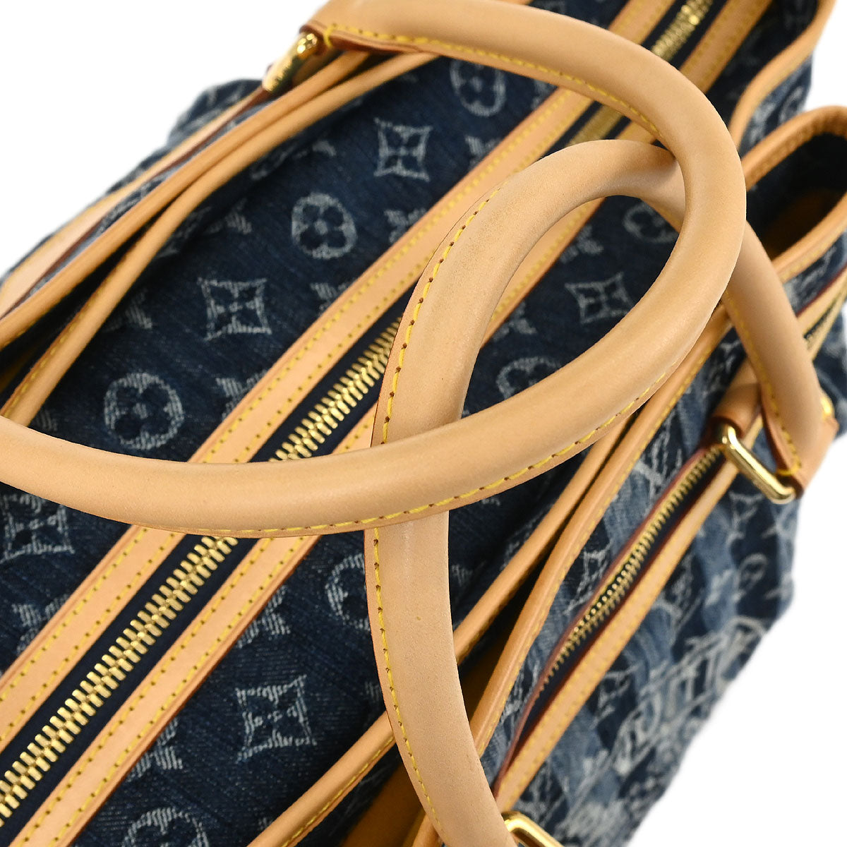 Louis Vuitton Blue Monogram Denim Cabas Raye GM 2way Tote M95336