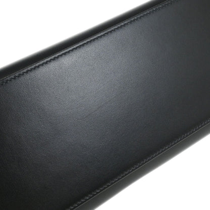 Hermes 2003 Black Box Calf Kelly 32 Sellier 2way Shoulder Handbag