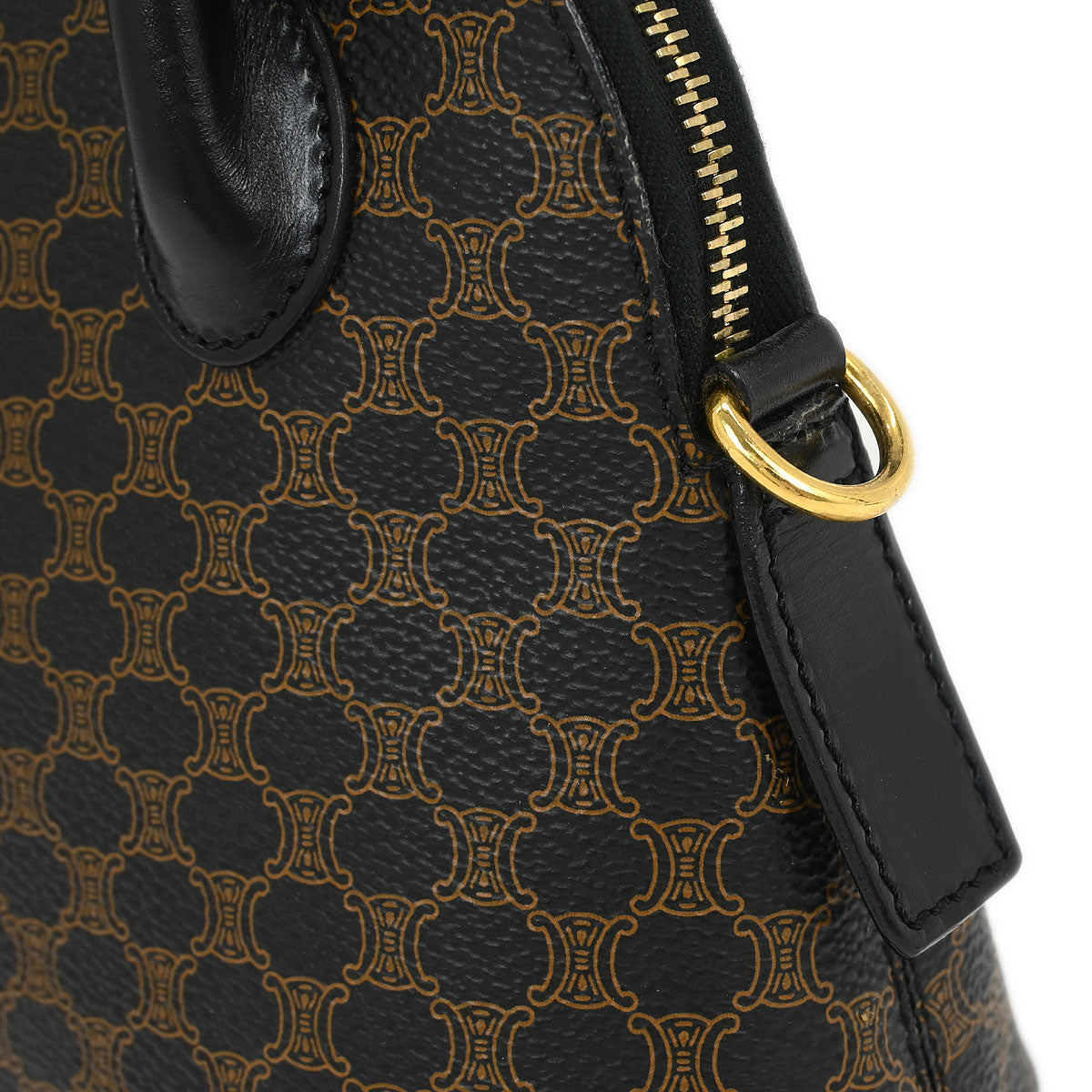 Celine Black Macadam Handbag