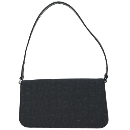 Celine Black C Macadam Handbag