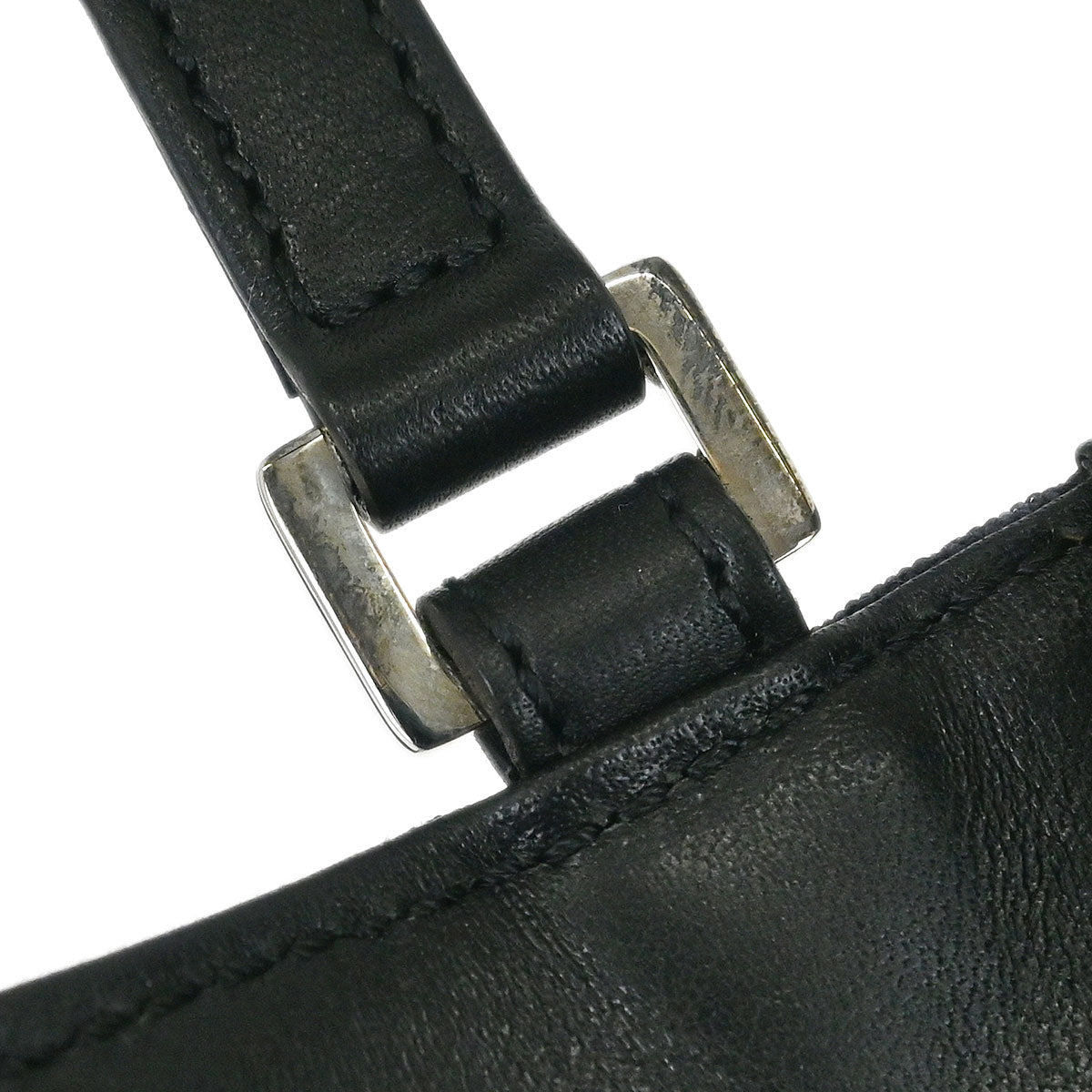 Celine Black C Macadam Handbag
