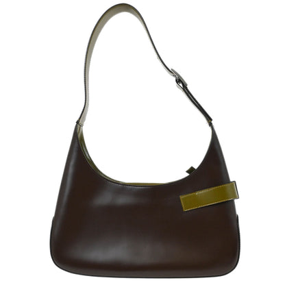 Salvatore Ferragamo Brown Gancini Shoulder Bag
