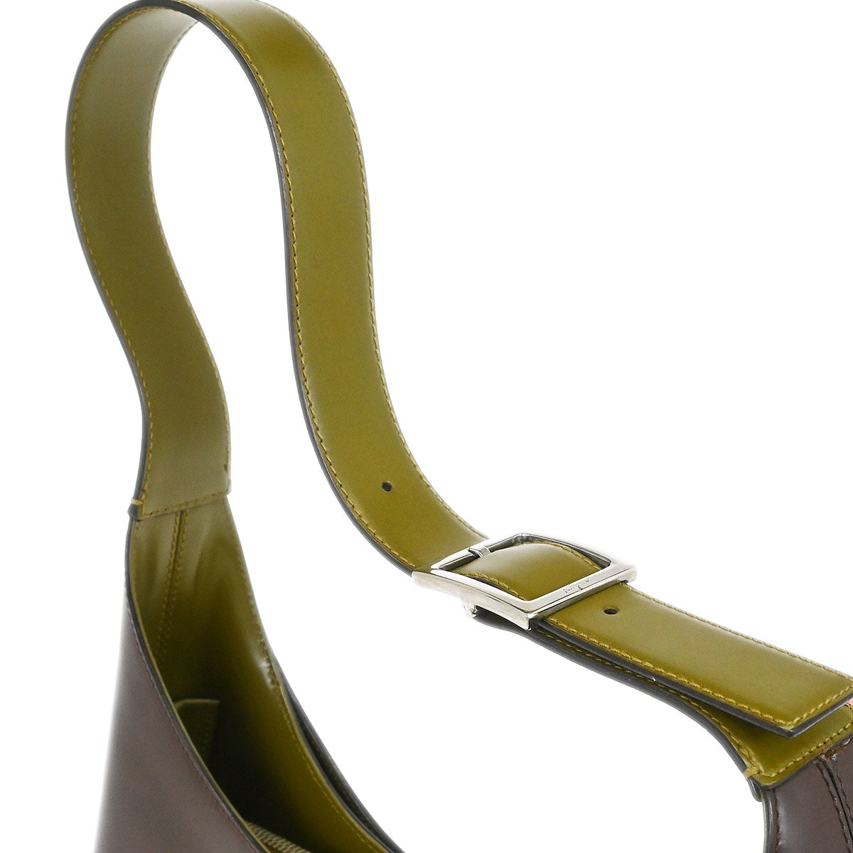 Salvatore Ferragamo Brown Gancini Shoulder Bag