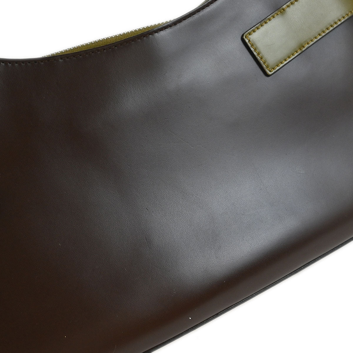 Salvatore Ferragamo Brown Gancini Shoulder Bag