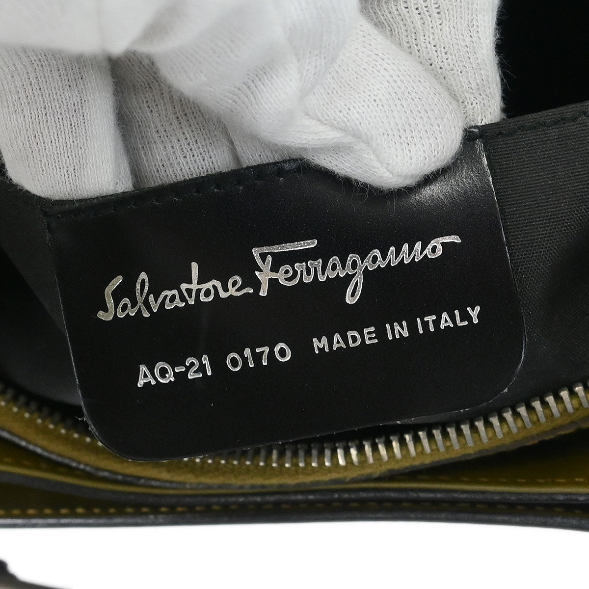 Salvatore Ferragamo Brown Gancini Shoulder Bag