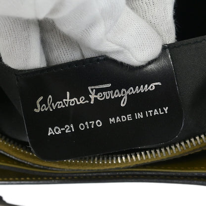 Salvatore Ferragamo Brown Gancini Shoulder Bag