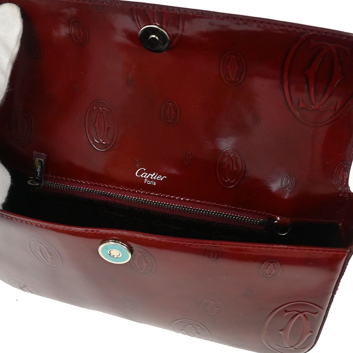 Cartier Bordeaux Happy Birthday Handbag