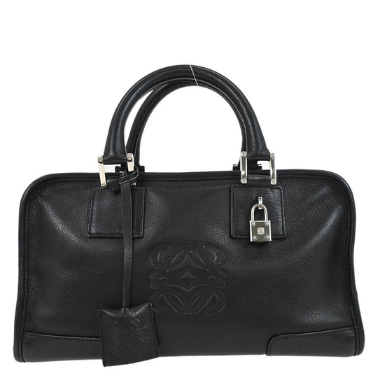 Loewe Black Leather Amazona 28 Handbag