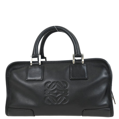 Loewe Black Leather Amazona 28 Handbag