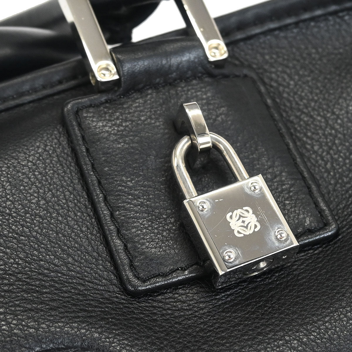 Loewe Black Leather Amazona 28 Handbag