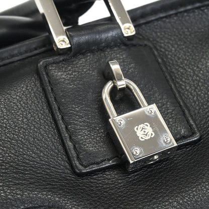 Loewe Black Leather Amazona 28 Handbag