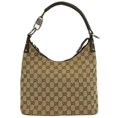 Gucci Brown Beige GG Hobo Handbag
